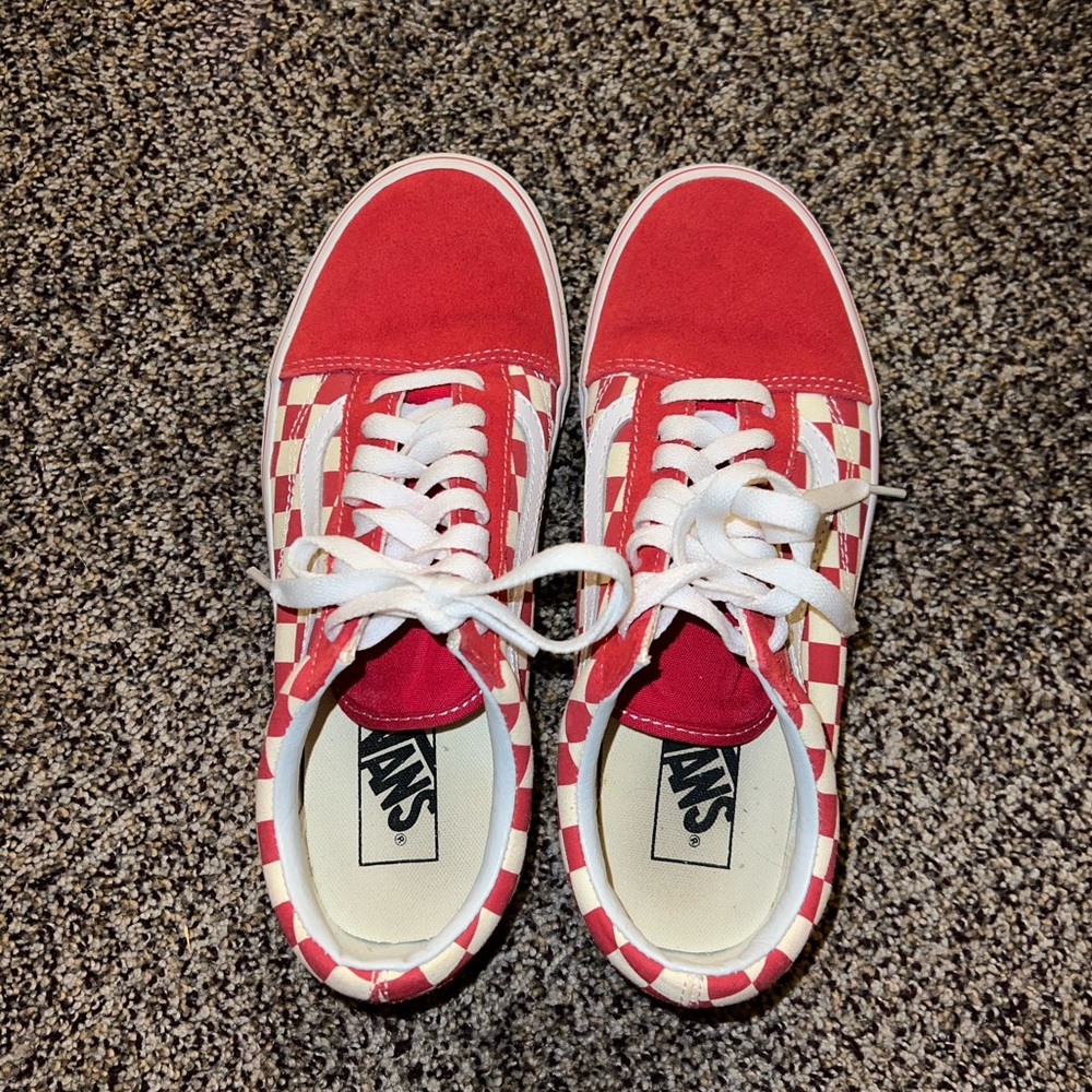 Red Checkered Vans ❤️🏁